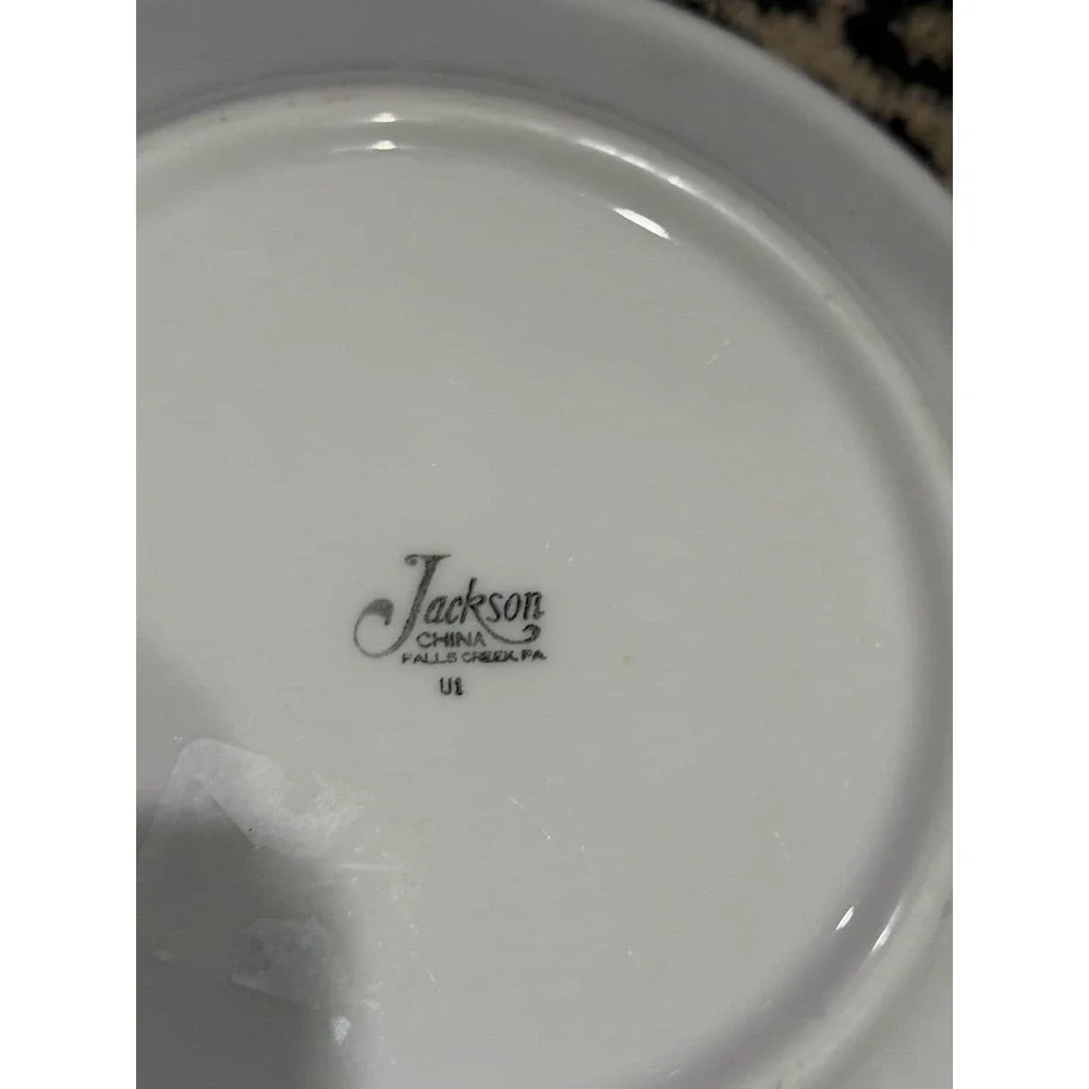 VTG Jackson China NLC Monogram Cobalt Blue Restaurant Hotel Club Ware 9